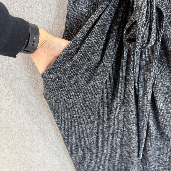 Vena Cava Womens Tank Midi Dress Blue White Ribbed V- Neck Tie Waist Size XS (?) - Picture 8 of 16